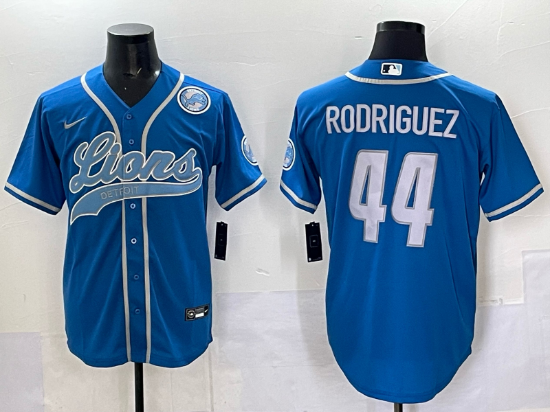 Men 2025 Detroit Lions #44 Rodriguez blue 2025 Nike Limited NFL Jersey 005
